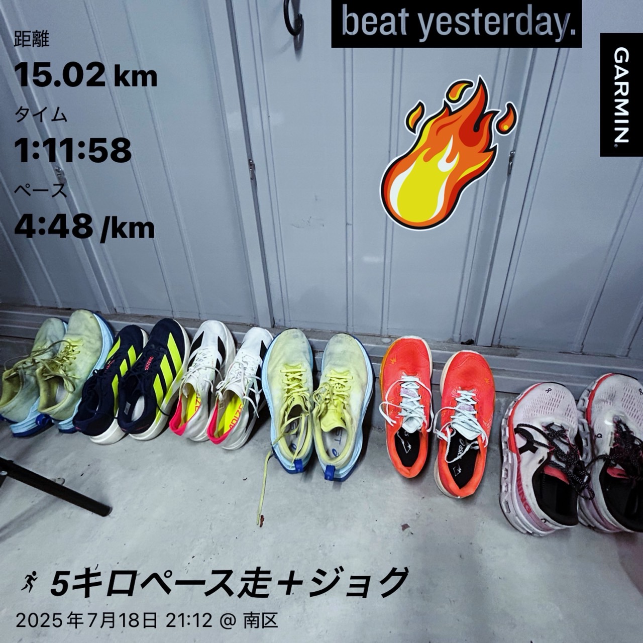 【夜勤明け×トライアスロン練】5キロペース走・トレッドミル・45分スイム＋バイク＋ランで全身強化｜2025年7月ラン＆トライ練まとめ